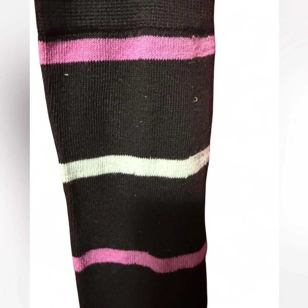 Disney Nightmare Before Christmas thigh-high socks with pink & light Green sripe